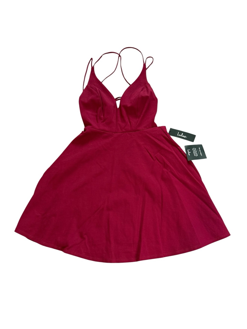 Lulu's Deep Berry Red Casual Dress